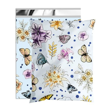 Cute Poly Mailers 12x15.5 Inch 50 Pcs, Butterfly Blossom - color: Butterfly Blossom, size: 12x15.5 Inch 50Pcs