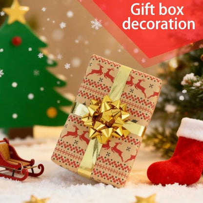 Shiny Waterproof Ribbon,Curling Ribbon for Gifts Package Wrapping,Crafting. (Gold, 8inch x 25yards) - color: Gold, size: 8inch x 25yards