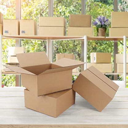 CRUGLA 40 Packs 9x5x4 Shipping Boxes, Brown Mailing Boxes - size: 9x5x4 Inch