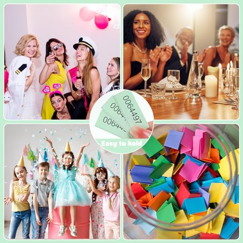Kosiz 25 Bid 504 Raffle Ticket Sheets Chinese Auction Tickets, Light Green - color: Light Green, size: 25 Bid