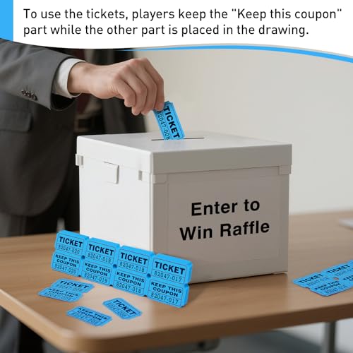 DGBDPACK Blue 100 Pairs Raffle Tickets - color: Blue, size: 100