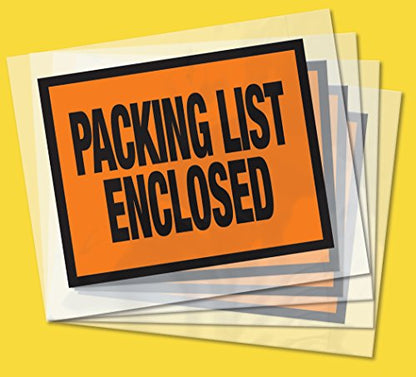 Duck Brand Security View Packing List Envelopes, 5.5 x 4.5-Inch, 500-Count (394742) - style: Security View