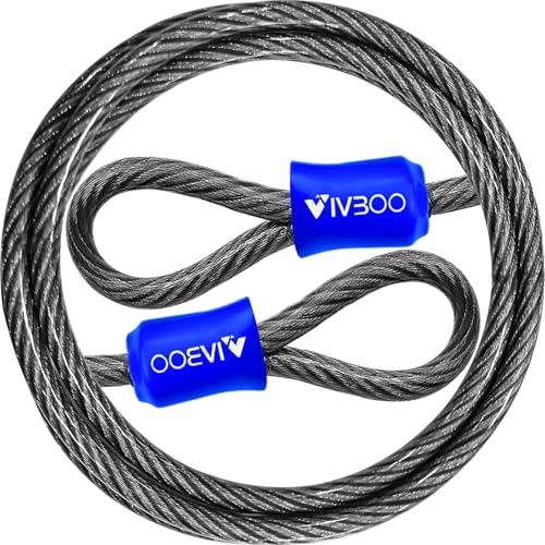 1/2Inch Heavy-Duty Security Cable Lock with Loops 4FT/6FT/8FT/10FT - size: 4FT