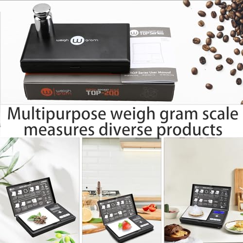 Digital Pocket Gram Scale 200g x 0.01g High Precision with 100g Calibration - size: 200g / 0.01g