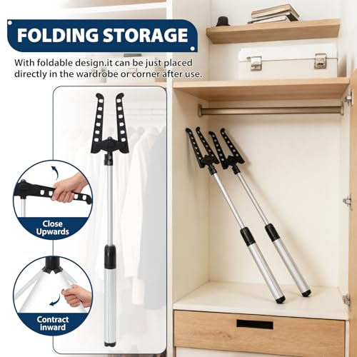 2 in 1 Cap and Gown Display Stand, Adjustable, Matte Black - color: Matte Black