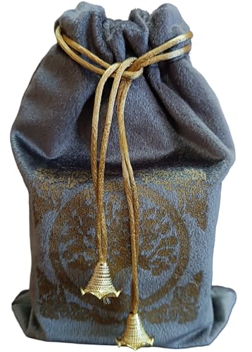 Indian Consigners Soft Velvet Pouch for Tarot, Altar, Rune, Gift, Crystal, jewelry Wrap Bags for Precious, Sacred and Spiritial Items (Silver) - color: Silver
