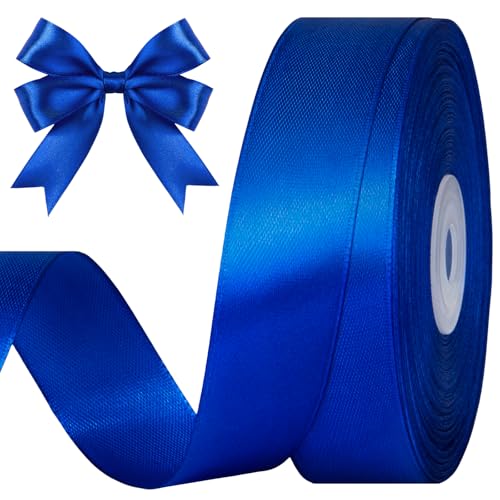 Royal Blue Satin Ribbon, 1 Inch, 50 Yards - color: royal blue