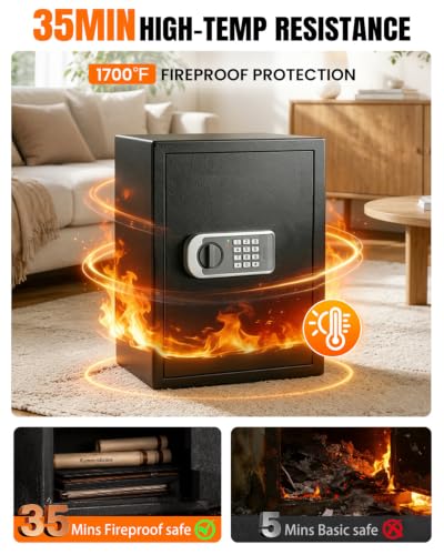 𝐔𝐩𝐠𝐫𝐞𝐝𝐞𝐝 2026 Fireproof Safes for Home| 1700°F 35-Min Protection - size: 2.8 Cuft-35MINS