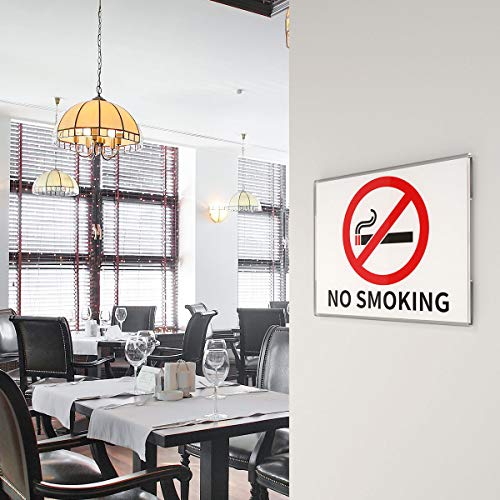 NIUBEE Acrylic Sign Holder 8.5 x 11 Wall Mount, Door Paper Flyer Display - size: 8.5x11"