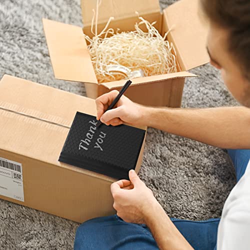 Metronic Small Bubble Mailers 4x8 Inch 100 Pack Black Padded Envelopes - color: Black, size: 4x8" 100PC