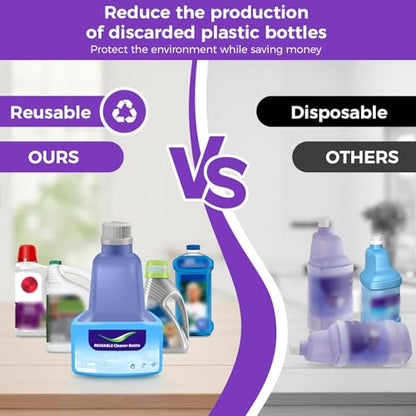 2 Refillable Replacement Bottle for Swiffer® Wet Jet™ Mop,500ml/17oz,Empty
