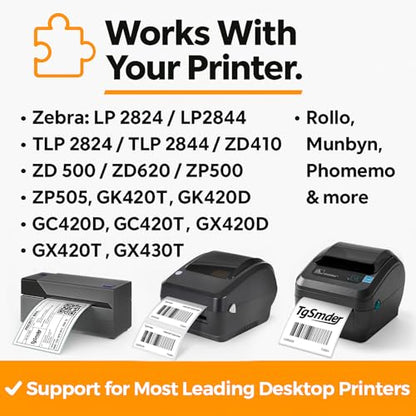12-Roll (1300/Roll) 2" x 1" Thermal Barcode & SKU Labels, 1" Core - size: 2" x 1" - 12 Rolls (15600 Labels)