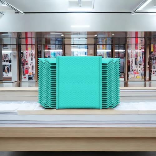iMBAPrice 9.5x14.5 Inches Teal Color Poly Bubble Bag, 100-Pack Large Size #4 Self Seal Poly Bubble Mailers Padded Packing Envelopes (Total100 Bags) - color: Teal, size: 9.5"x 14.5" (100 Bags)