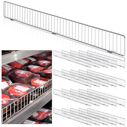 Yaocom 20 Pcs Gondola Shelf Fence 36x3'' Retail Front Wire Guard, Metal - color: Grey, size: 36" x 3"