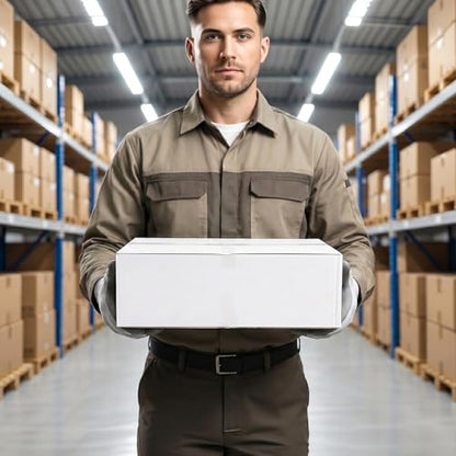CRUGLA 12x12x4 Shipping Boxes 25 Pack, White Corrugated Cardboard Boxes with Side-Lock and Pre-Applied Double-Sided Tape, Easy Assemble Packing Mailer Boxes for Small Business Shipping - size: 12x12x4 Inch 25 Pack