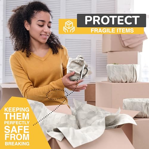 Crown Display 700 Newsprint Packing Paper for Moving 27" x 17" Moving Paper Packing Sheets - Protect Delicate Items with Wrapping Paper - Newspaper Paper for Packing Boxes - Moving Essentials - size: 700