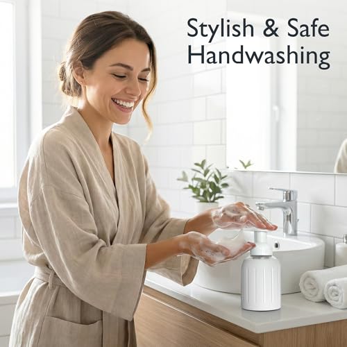 Foaming Glass Hand Soap Dispenser Pump Stone 8oz - color: Stone