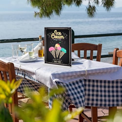 24 Pack 8.5 x 11 Inches Acrylic Sign Holder Clear T Shaped Sign Holder Table Menu Display Stand Double Sided Picture Flyer Sign Holder for Office Store Restaurant Hotels (24, 8.5 x 11 Inches) - size: 8.5 x 11 Inches