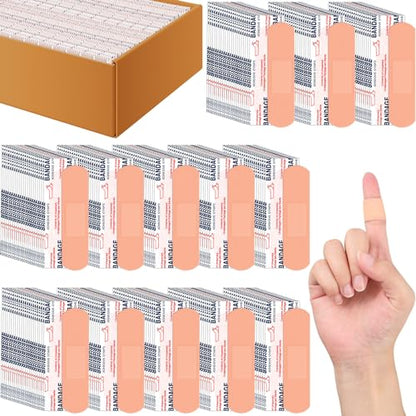 Timgle 1000 Pcs 3/4" X 3" Adhesive Waterproof Bandages Bulk - size: 3/4" x 3"