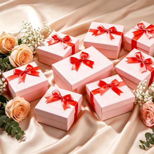 YGDZ Red Bows 3.3 Inch Self Adhesive Ribbon Satin Bow for Crafts, Gift Wrapping - color: Red