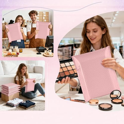 Fuxury Bubble Mailers Bulk 10x13 Inch Light Pink 500 Pack - color: Light Pink, size: 10x13" 500PC