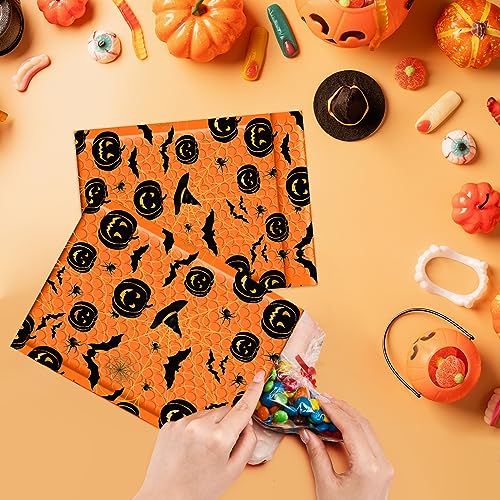 Fuxury Bubble Mailers 6x10 Inch 100 Pack Halloween Padded Envelopes - color: Orange, size: 6x10" 100 PC