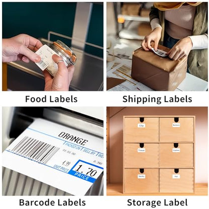 OausTect Thermal Labels 2.25 x 1.25 Barcode Labels Thermal Printer Labels for UPC, Self-Adhesive Address Shipping Thermal Label Stickers（24 Rolls 1000 Labels/Roll) - size: 2.25" x 1.25" | Blue, style: 24 Rolls