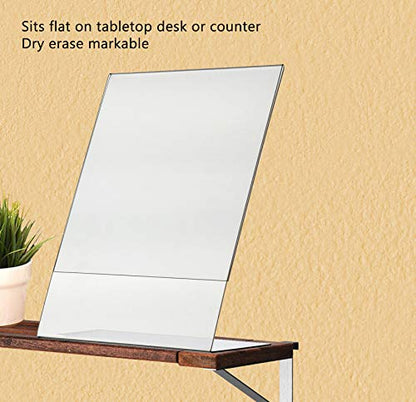 Marketing Holders Sign Holder 8.5" x 11" Literature Flyer Frame Side Load Letter Notice Menu Pricing Deli Table Tent Countertop Expo Event Display Stand Clear Durable Acrylic - size: Side Load 8.5"w x 11"h