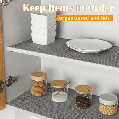 Songrey Non-Slip Shelf Cabinet and Drawer Liner, 17.5IN x 30FT, Dark Gray - color: Dark Gray, size: 17.5"W x 360"L
