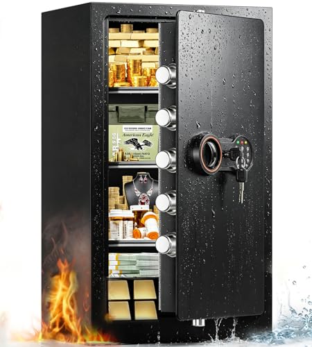 8.6Cub Large Fireproof Safe for Home Documents, 35-Min 1700°F Prtotection - size: 8.6 Cub-35MINS