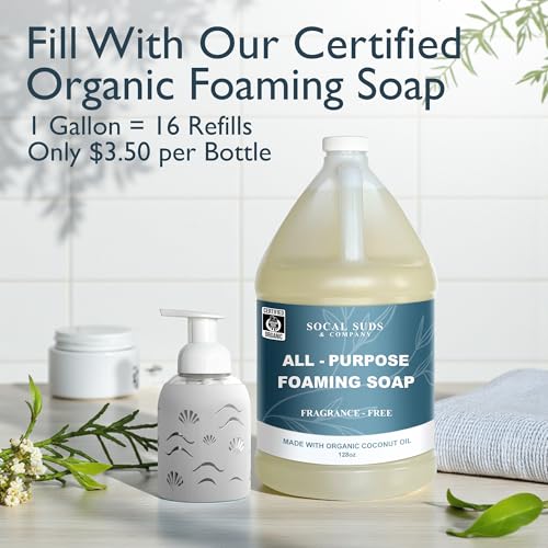 Foaming Glass Hand Soap Dispenser Sand Foam 8oz - color: Sand