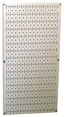 Wall Control Pegboard 32in x 16in Beige Metal Pegboard Tool Board Panel - color: Beige