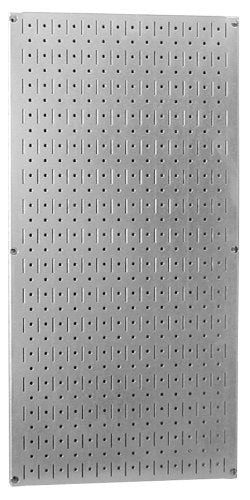 Wall Control Pegboard 32in x 16in Galvanized Metal Pegboard Tool Board Panel - color: Galvanized - Metallic