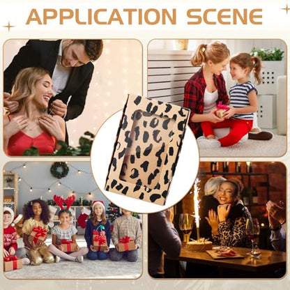 Crtiin 30 Pack Jewelry Gift Boxes Set with Clear Window, Leopard Print - color: Leopard Print