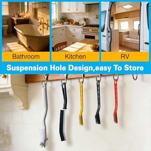 King Origin 8 PCS Crevice Cleaning Brush Set, Hard Bristle - color: 8-pack