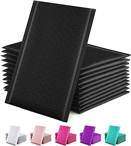 GSSUSA 6x10" Black Bubble Mailer 50 Pack Padded Envelopes Shipping Bags - color: Black, size: 6x10 50pc