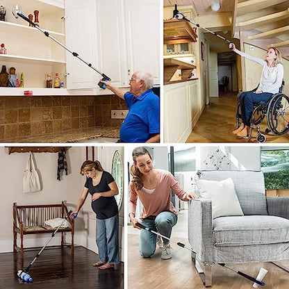 Housolution Reacher Grabber Tool, 43" Extra Long for Elderly, Blue