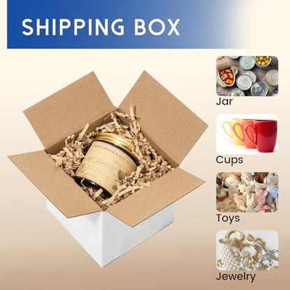 Mefleet 4x4x4" Small Shipping Boxes 100 Pack Corrugated Cardboard Box White - size: 4x4x4 inches (100 Pack)