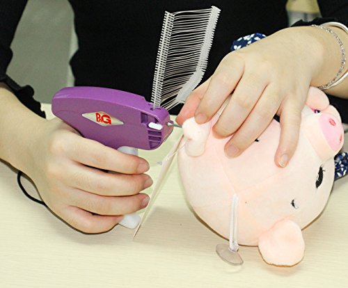 PAG Standard Tagging Gun Price Tag Attacher Gun for Clothing with 5 Needles and 2000 2" Barbs Fasteners, Purple