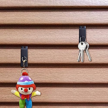 Metal Slatwall Utility Hooks, 10pcs Commercial Slatwall Picture Hook Notch Picture Display Hooks Hangers Painting Hook for Photo Frame Painting Arts Center Slat Panel (Black) - color: Black