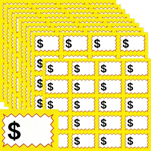 Price Stickers,400Pcs Retail Price Tags Self Adhesive Blank Price Labels
