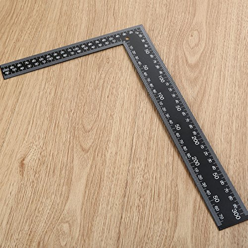 2PCS Metal L Square Ruler,90 Degree Right Angle Metric and Inches Ruler