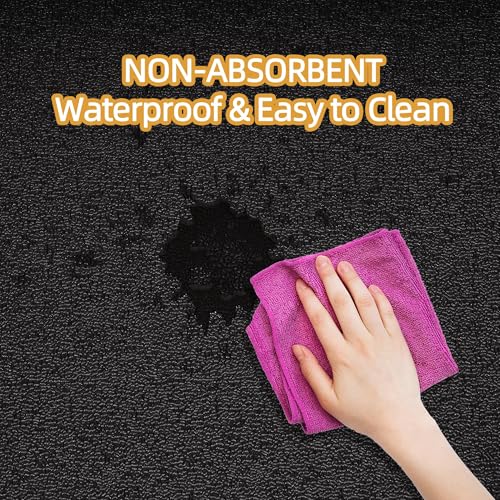 Fitvids High Density 1/4-Inch Thick Gym Equipment Mat, Non-Slip Floor Protection for Heavy Exercise, Treadmill and Bike Mat in Multiple Sizes - size: 36" x 78" (3 x 6.5FT)
