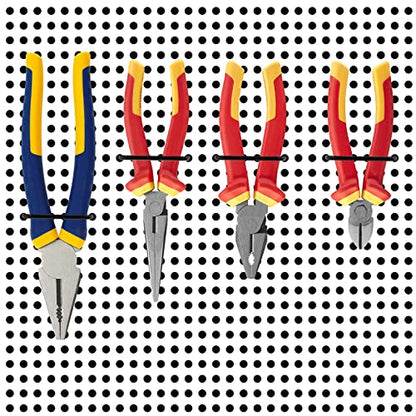 Waziaqoc 16PCS Pegboard Plier Holders, Black - color: Black