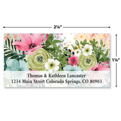 Meadow Dance Personalized Deluxe Address Labels - Set of 144 (3 Designs, Self-Adhesive, Large Flat-Sheet Select Labels - color: Meadow