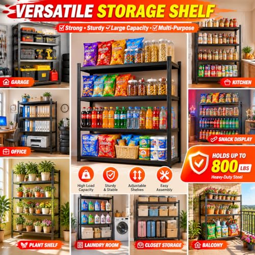 Snack Display Rack, 3 Tier Candy Display Rack Countertop Organizer, 1000lb Load, Heavy Duty Retail Display Shelves for Vendors, Snack Rack Display Stand for Kitchen Pantry (36"W x 14"D x 32"H) - size: 36"W x 14"D x 32"H