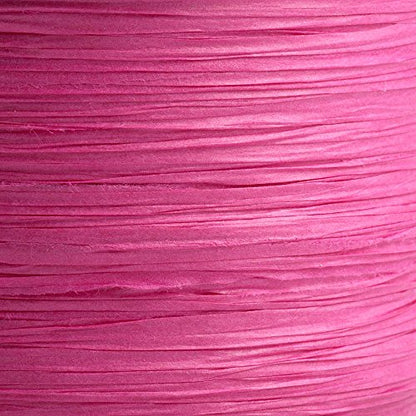 Italian Options Paper Raffia Ribbon 7mm x 100M - Fuchsia Pink - color: Fuchsia Pink