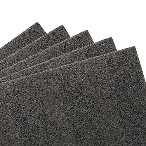 LEXININ 15 Pack 12 x 10 x 2/5 Inch Foam Pads, Polyethylene Cushioning Sheets for Moving, Packing, Crafting, Black