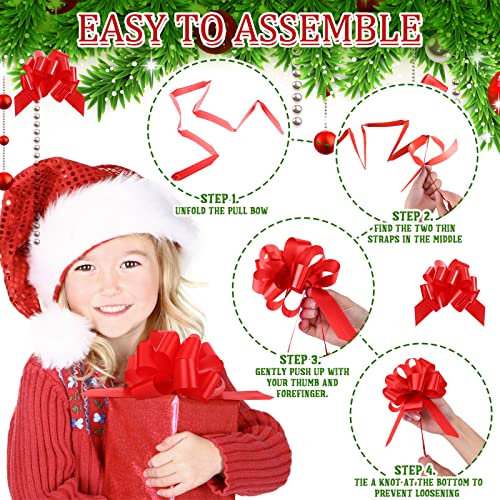 Chunyin 72 Pcs 5 Inch Pull Bows for Gift Wrapping Gift Bows, multi Color - color: Multi Color