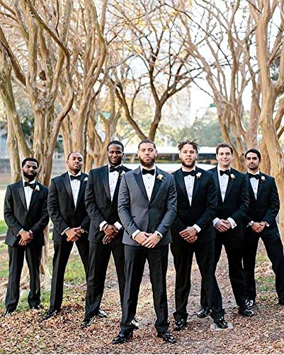 AUSKY 8 PACKS Elegant Adjustable Pre-tied Bow Ties for Men Boys (1&4&5&6&8 Pack for option) - color: L